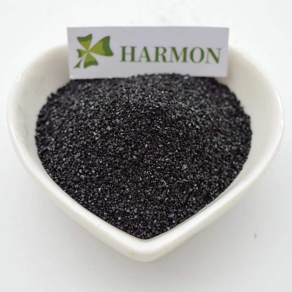 Poudre brillante de haute pureté avec de l'acide fulvique Super Potassium Humate Agro 100% Engrais conditionneurs de sol solubles dans l'eau