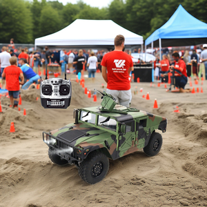 HG P408 PRO 1:10 Hummera RC paletli kamyon askeri tarzı 4WD yüksek tork motoru çift hız şanzıman Off-Road için uzaktan kumanda - Product Image 3