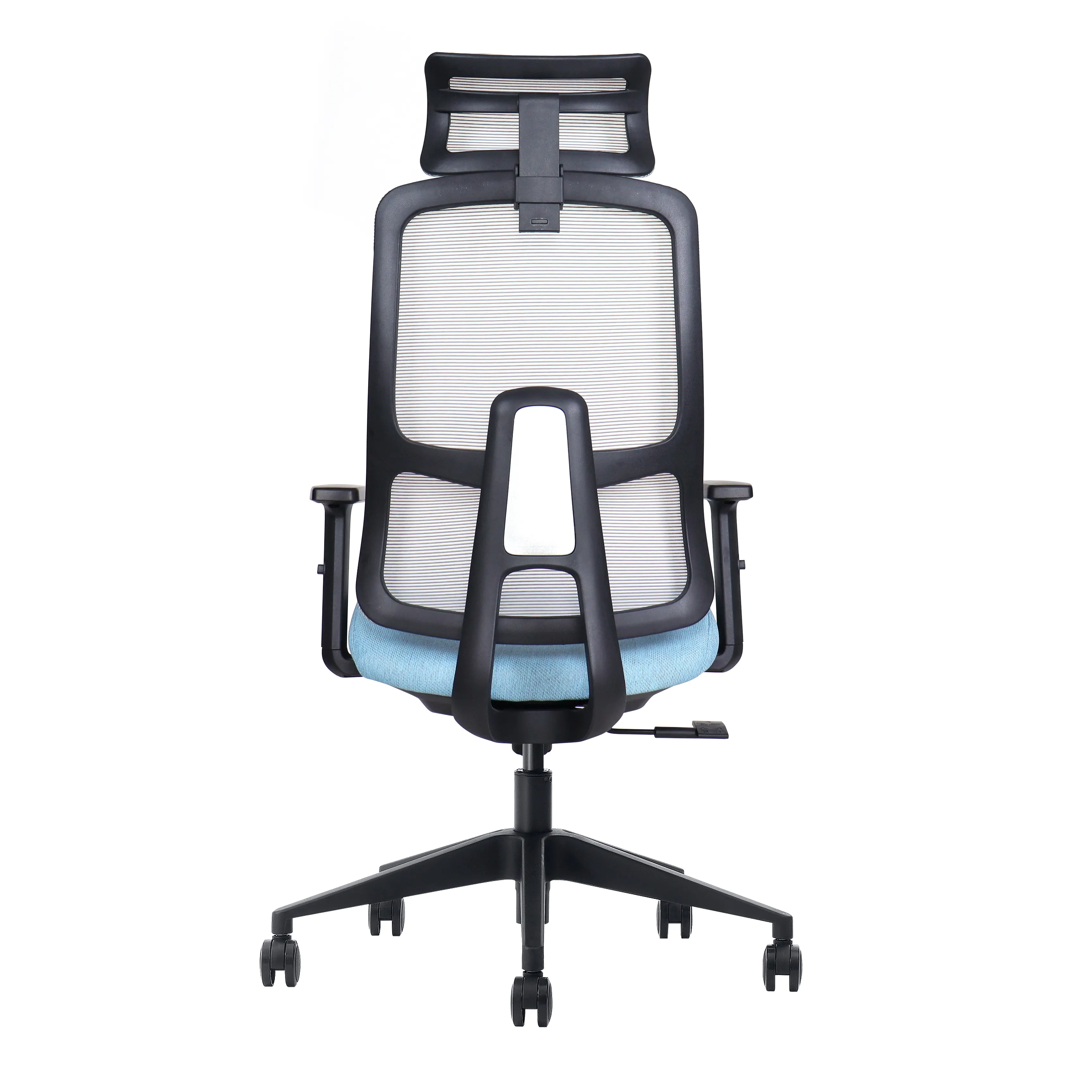 Эргономичный офисный стул с высокой спинкой Регулируемый сетчатый поворотный подголовник BIFMA Сертифицированный стальной металлический современный завод оптом