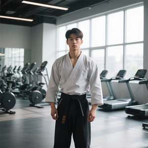 Trọng lượng nhẹ & thoáng khí judo áo khoác và quần Set, võ thuật Đào Tạo Trang Phục - Product Image 6