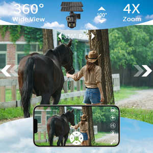 Besders 10x Digital Zoom Solar 4g/Wifi Solar Bullet Doom Ptz <strong>Camera</strong> With Voice <strong>Intercom</strong> <strong>Function</strong> - Product Image 2