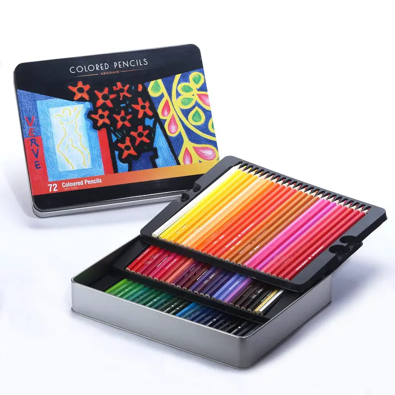 XinyiArt, 3,0mm, suministros de Arte de núcleo suave de grado A, lápices de colores, juego de lápices de dibujo de 72 colores para dibujar bocetos y adultos