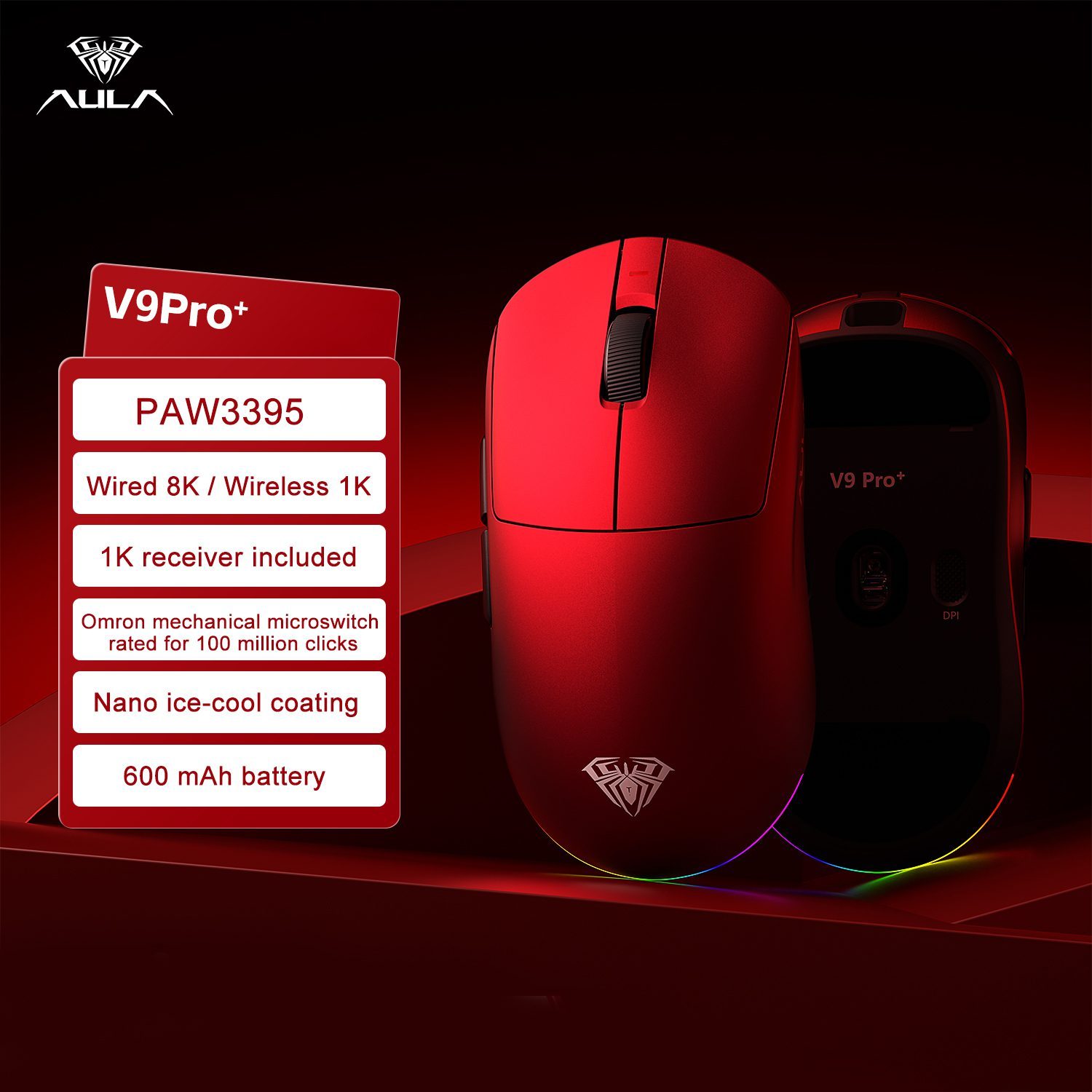 V9 Pro +/Rouge