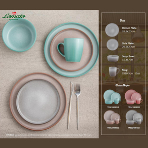 High Quality Crockery Set Textured Lava Glaze <strong>Ceramic</strong> with Hygienic Non-Porous Surface Modern Ins Design Oval Pattern New Model - Product Image 6