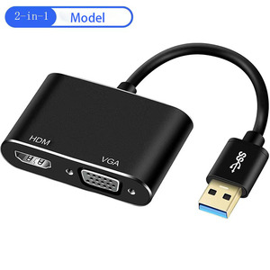 Adaptador USB a HD VGA Convertidor USB 3,0 a HD 1080P HD y salida de sincronización VGA Hub Usb - Product Image 2