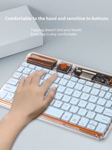 New Design Transparent <strong>Bluetooth</strong> <strong>Keyboard</strong> Mini Portable <strong>Bluetooth</strong> <strong>Keyboard</strong> Multi-system <strong>Bluetooth</strong> USB <strong>Keyboard</strong> - Product Image 5