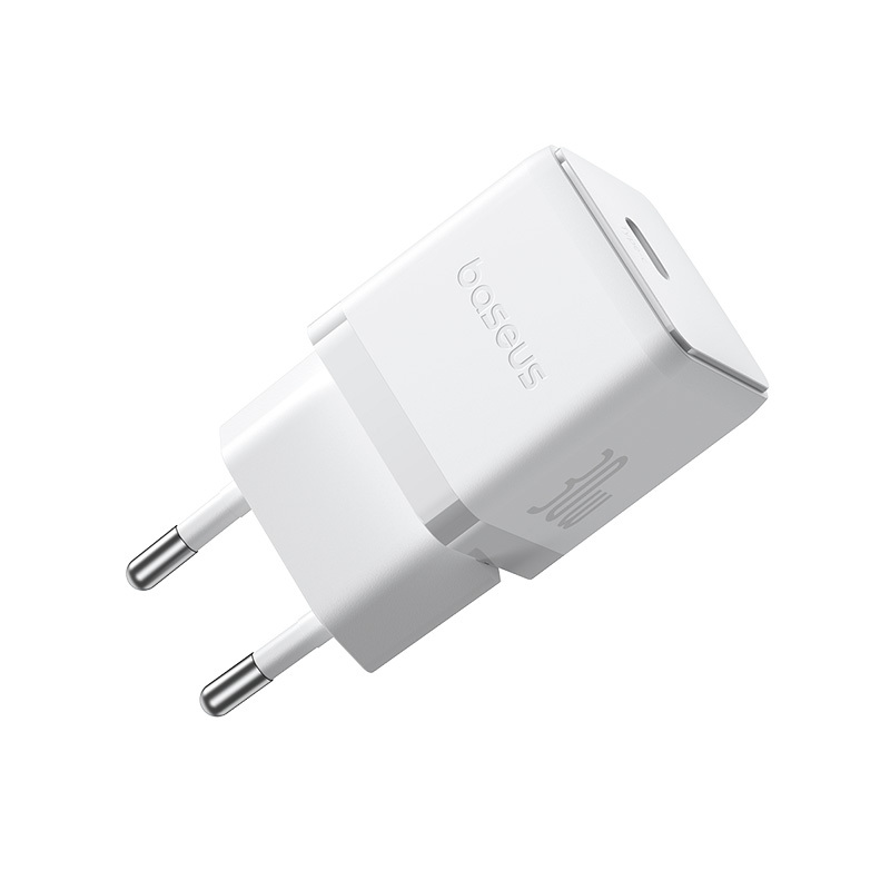 Chargeur Rapide C + U 30W EU Moon Blanc