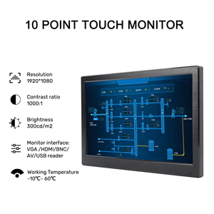 Small Size LCD <strong>Monitor</strong> Full View with VGA USB AV HDMI Interface High Brightness for Industrial Applications 11.6 Inch <strong>Monitor</strong>