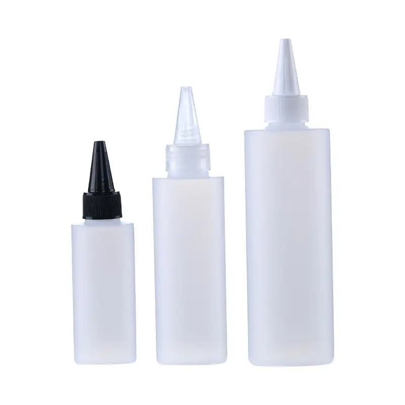 10ml 15ml 20m環境にやさしい化粧品Pcrシャンプープラスチックスクイーズボトルツイストトップ付きインクヘアオイルボトルカラー染料アプリケーター