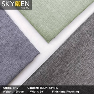 Skygen 35% ビスコース65% ポリエステルビスコースレヨン生地プレーンツイルレーヨン/ポリエステル生地