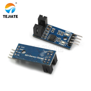 Módulo de Sensor de velocidad infrarrojo LM393 de 4 pines, optoacoplador de prueba de Motor contador con ranura Tipo IR para pruebas de velocidad de Motor, producto IC