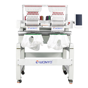2024 Hot Sales Wonyo Textile Hat T-shirt Computerized Embroidery Machine Price 2-head Monogram Machine - Product Image 1