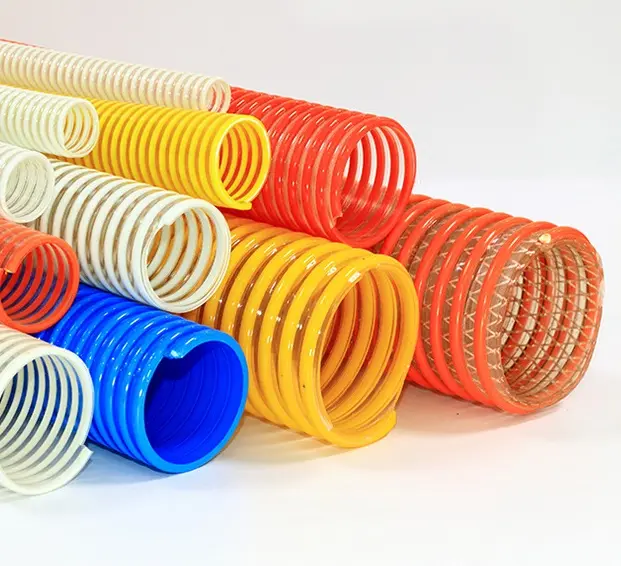 Hina-manguera flexible de succión de agua de PVC, tubería de alcantarillado flexible