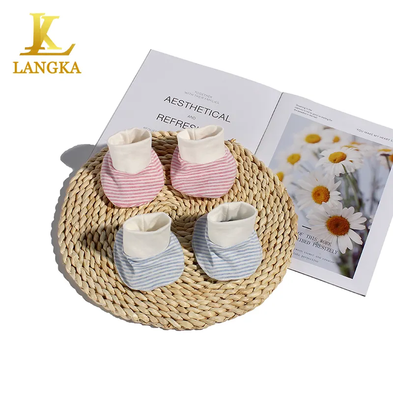 Langka2024ファッション新生児靴下靴男の子と女の子のための綿100% ニットブーツ