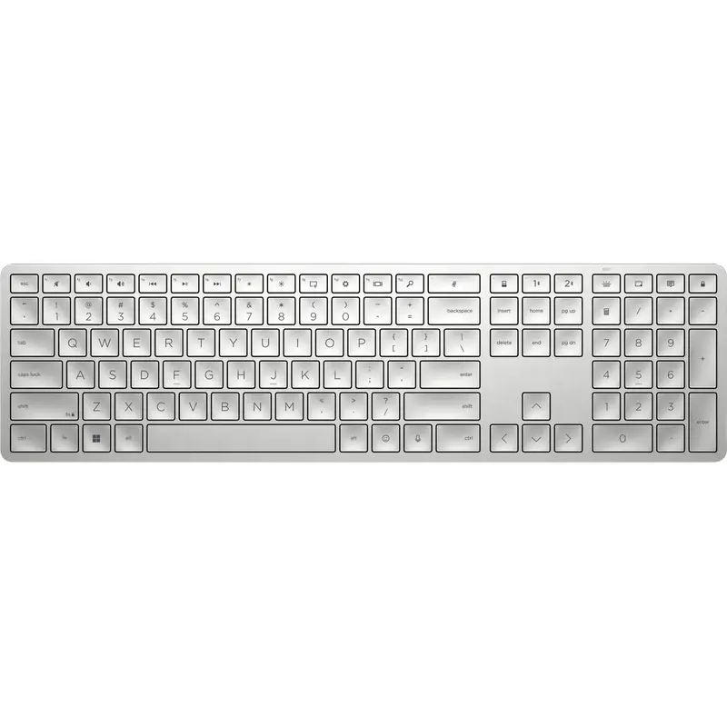 Teclado HP 970 inalámbrico Bluetooth modo Dual Office Slim Laptop Keyboard 104 tamaño completo con Mini teclado-3Z729AA