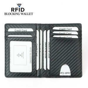 Siêu Mỏng Tối Giản RFID Chặn Thẻ Ví Cho Nam Giới Phía Trước Túi Mỏng Kim Loại Chủ Thẻ Tín Dụng Tiền Mặt Clip Tiền Lưu Trữ - Product Image 2