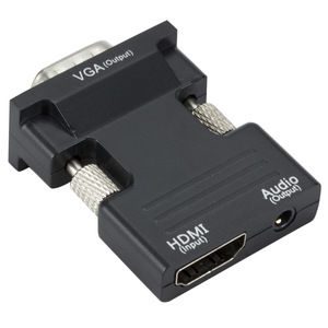 HDMI <strong>to</strong> <strong>VGA</strong> Adapter HDMI <strong>to</strong> <strong>VGA</strong> Audio <strong>Output</strong> Cable Computer Set-top Box Converter Connector Adapter(3.5mm Stereo Cable Included)