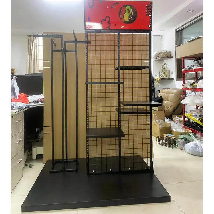 Customized Display Rack Clothing Furniture Display Fixture Supermarket Display Stand