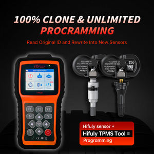 Herramienta de escáner de diagnóstico Hifuly TPMS, sistema de control de presión de neumáticos, programa Universal TPMS con Sensor de 315 y 433 MHZ para todos los coches