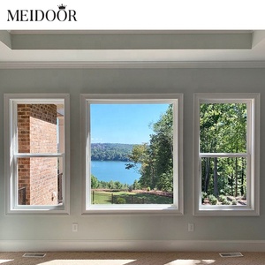 American Black Aluminium <strong>Sash</strong> Upward Sliding Glass <strong>Windows</strong> Double Hung <strong>Window</strong> With Screen Hung Vertical Sliding <strong>Windows</strong> - Product Image 3