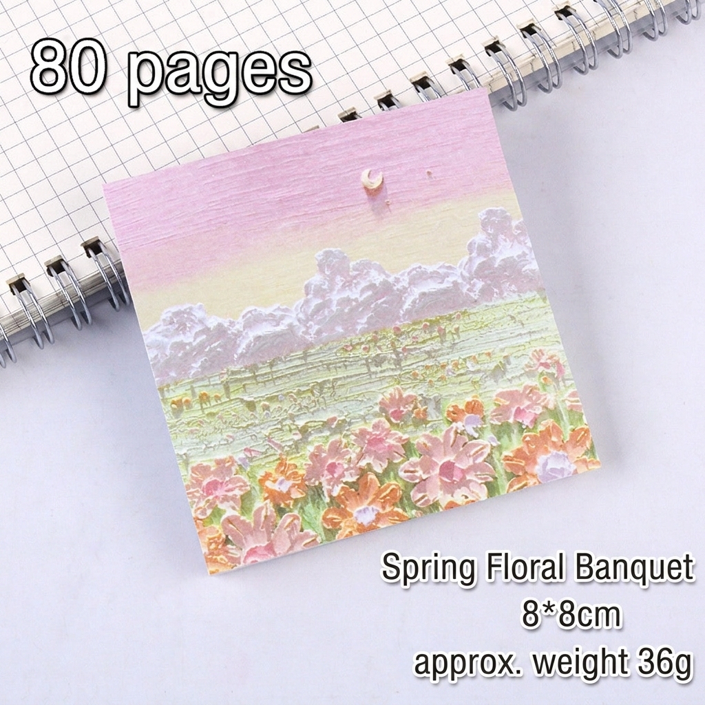 Spring flower banquet-80 sheets/book pink