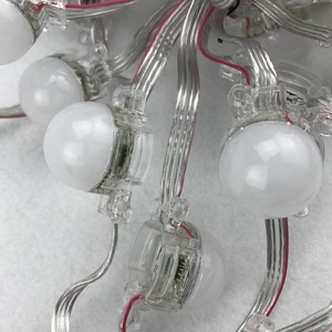 Full color ip68 gs8206 pixel module 3pcs 5050 <strong>led</strong> with backup signal line frosted cover 30mm diameter dc12v addressable rgb - Product Image 2