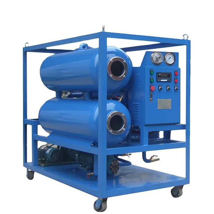 Turbina de vacío de HZTY-500, sistema purificador de aceite, turbina de vapor, planta de reciclaje de aceite para aceite de viscosidad baja y media