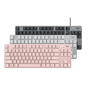 Logitech K835 Led Usb 84 teclas de escritorio RGb retroiluminado Gaming Mini Teclado mecánico con cable teclas reemplazables
