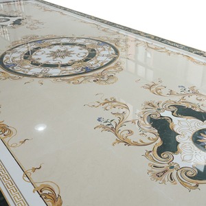 Centurymosaic sang trọng tùy chỉnh thiết kế sàn đá cẩm thạch bằng tia nước Gạch Mosaic huy chương hình chữ nhật Vòng đá cẩm thạch huy chương mô hình - Product Image 4