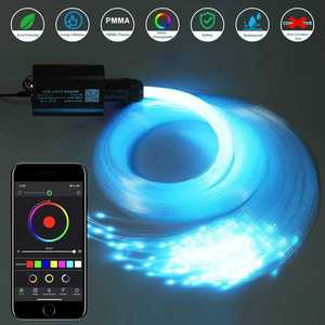 Car Interior Decoration and Accessories App Control RGBW Car Roof Starry Sky Ceiling Kit <strong>LED</strong> Fiber Optic <strong>Star</strong> Light - Product Image 5