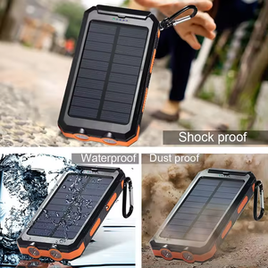 Toptan 2025 çoklu arayüz kablo ile 20000mah kablosuz şarj güneş açık Powerbank taşınabilir mobil güç bankası - Product Image 5