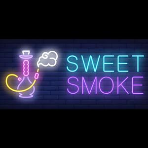 可定制霓虹灯室内使用发光二极管光源聚氯乙烯 '这里的甜烟水烟标志' 玻璃管俱乐部餐厅墙壁房间装饰