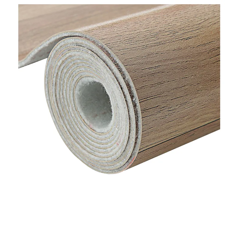 Produttore di alta qualità per interni economici Linoleum PVC pavimenti in vinile rotolo buccia e bastone piastrelle per pavimenti
