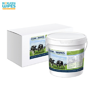 Biokleen özel 1000ct düşük adedi nemli inek Udder ıslak mendiller Pet temizlik mendilleri inek <span class=keywords><strong>Teat</strong></span> mendil