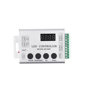 HC008 Controller colorato in alluminio DC 5-24V RGB a caccia di strisce LED luce Pixel Controller RF telecomando Dimmer - Product Image 2