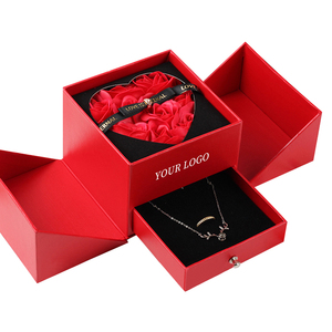 Tùy Chỉnh Vuông Các Tông Hộp Quà Tặng Cho Hoa Hồng Bó Hoa Giấy Với Ruy Băng Miếng Bọt Biển Lót Matt Cán Cho Hàng Thủ Công In Sticker - Product Image 6