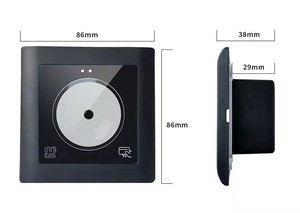 Lector de tarjetas de identificación, lector de código QR, 125khz, 13,56 mhz, NFC, IC, RS485, RS232, Wiegand, 26/34, Control de acceso de cerradura de puerta, tarjeta RFID - Product Image 2