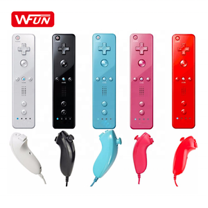 ตัวควบคุมระยะไกลสำหรับ Wii รองรับโลโก้ OEM 2 in 1 Motion Plus ตัวควบคุม nunchuck สำหรับ Wii REMOTE - Product Image 1