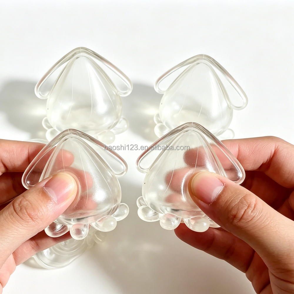 7cm TPR Octopus Transparent Empty Soft Shell