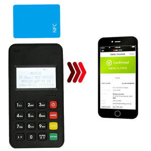 Безопасный MPOS ISO 7816 чип NFC кардридер USB мобильный POS терминал с ЖК-дисплеем M6 PLUS - Product Image 2