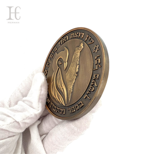 Free <strong>Sample</strong> Customization Design 3D Carving Retro Metal Brass Bronze Commemorative <strong>Coin</strong> Customization Challenge <strong>Coin</strong> - Product Image 3