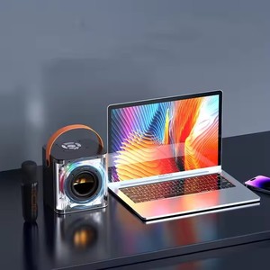 Neuer tragbarer <span class=keywords><strong>Bluetooth</strong></span>-Lautsprecher von K Song mit RGB-LED-Beleuchtung Karaoke-Heim mikrofon für Audio-und Party zwecke im Freien