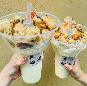700 ML 600 ML 500 ML 360 ML PPプラスチック使い捨て2 in 1ドリンクスナックカップボウル付き - Product Image 2