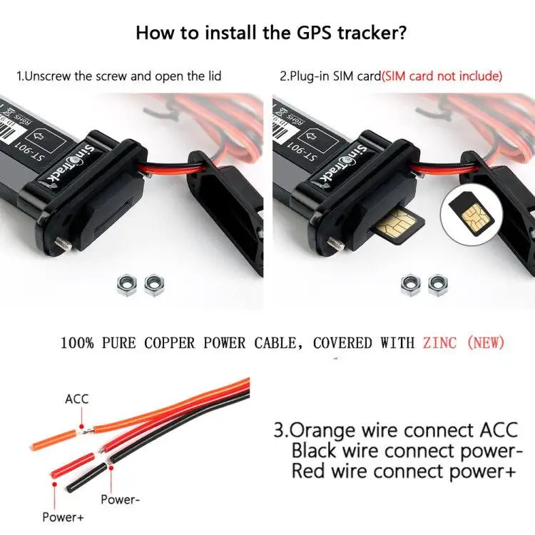 جديد ST-901L SinoTrack LTE CAT1 GPS تعقب الوقت الحقيقي تتبع سيارة جي إس إم جي بي آر إس جهاز 4G للماء أمريكا الجنوبية بيرو تشيلي