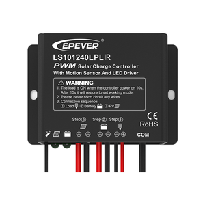 LS101240LPLIR 12 В 10A ШИМ Солнечный уличный свет зарядное устройство контроллер со СВЕТОДИОДНОЙ Драйвер ИК или приложение управление - Product Image 1