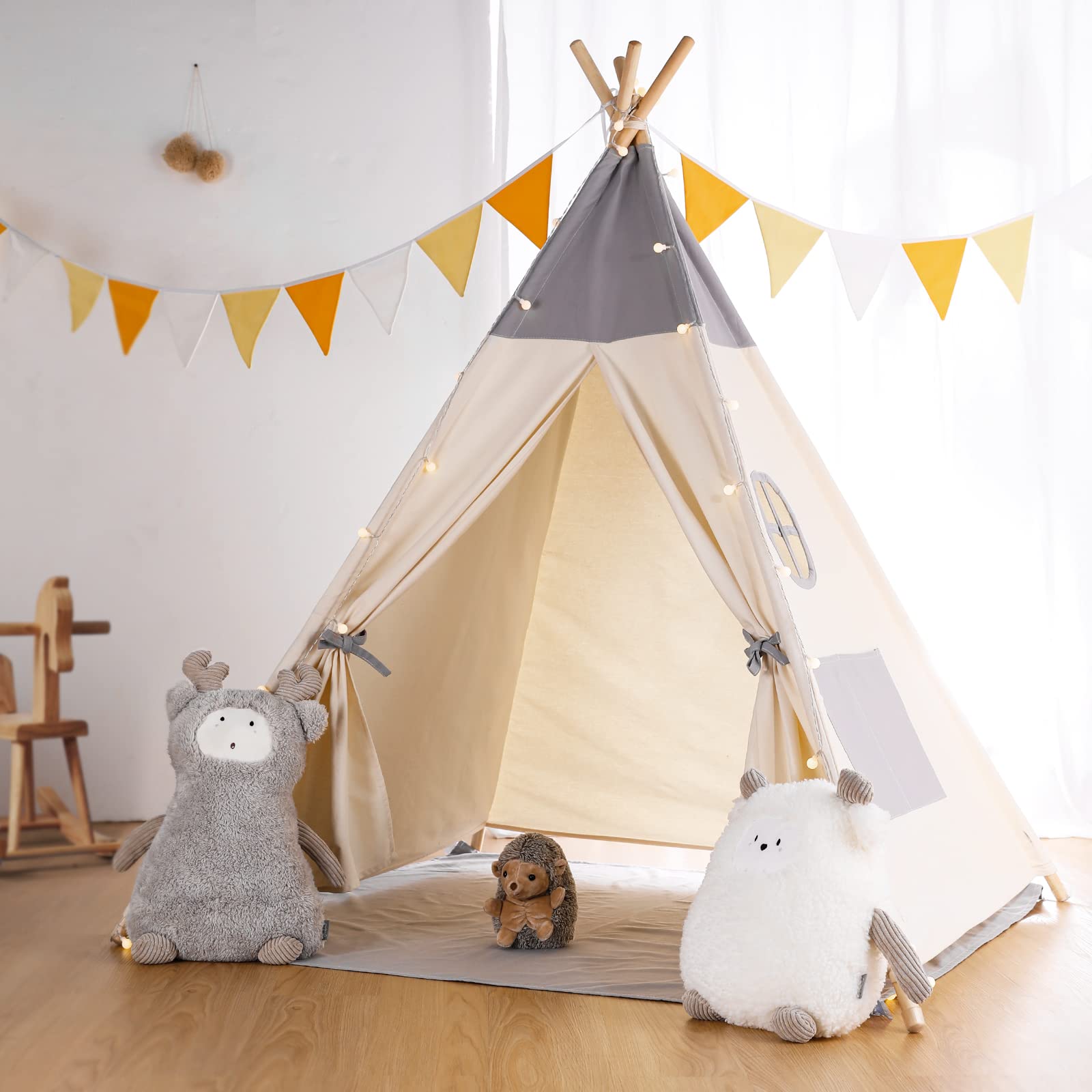 Tente tipi gris