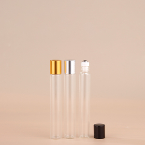 Wholesale Cosmetic Packaging Essential Oil Perfume 10ml clear Transparent Roll on Glass Roller <strong>Bottle</strong> with <strong>Paper</strong> Box - Product Image 2