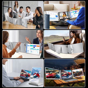 Factory Hot Sale 14 Inch Plug and Play Multi Screen <strong>Computer</strong> <strong>Monitor</strong> Extender Dual Triple Laptop Screen Extender Used PC - Product Image 5