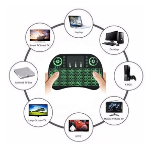 Ratón inalámbrico portátil retroiluminado de 2,4 GHz, miniteclado con panel táctil, teclas Multimedia para Android TV Box Smart TV - Product Image 5