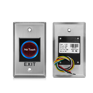 Indicador LED Control de salida sin contacto Sensor infrarrojo Botón de liberación de puerta 3A Max. Interruptores de botón pulsador de acceso de puerta LED actual - Product Image 4